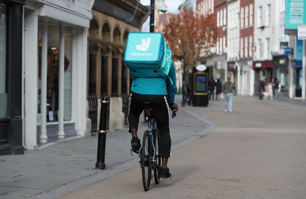 Deliveroo said orders fell in the first three months of the year