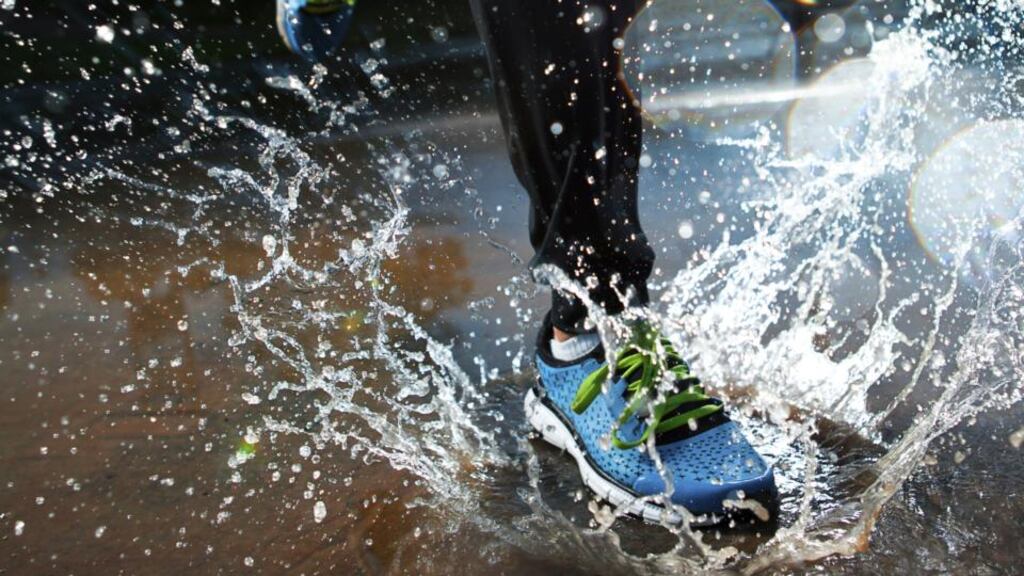 The first rule of committed running is to run whatever the weather conditions. Photograph: Getty Images