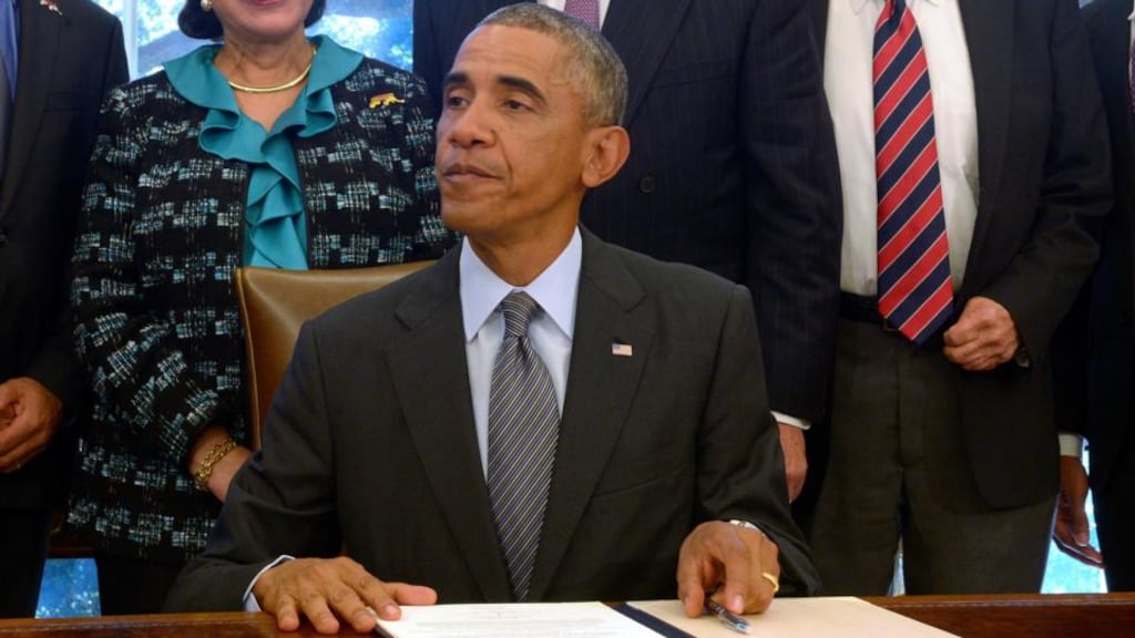 The Obama administration has begun a crackdown designed to curb tax avoidance by US companies moving to low-tax countries with new rules aimed at stemming the pace of “corporate inversions”. Photograph: Shawn Thew/EPA.