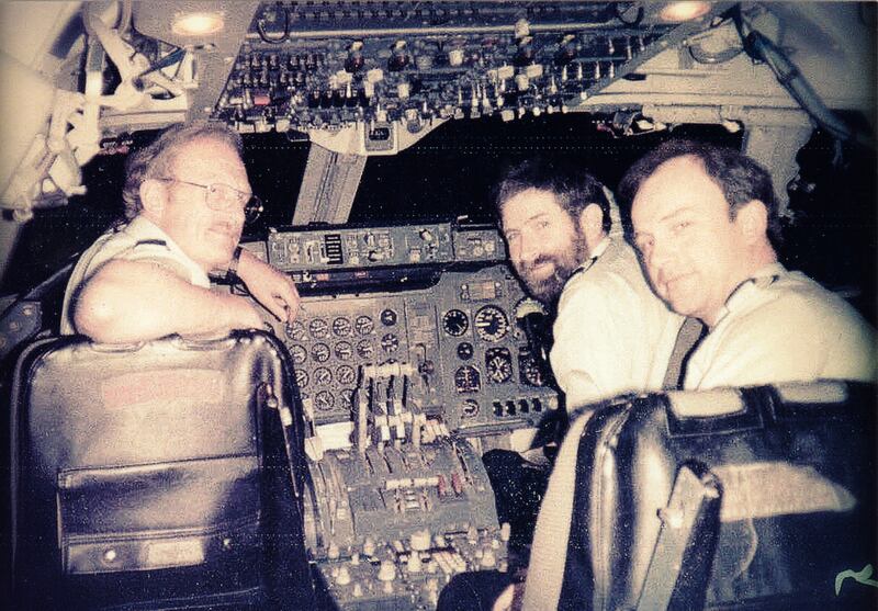 Captain Raymond Klimcke and colleagues Tom Murphy and Bob Linehan.