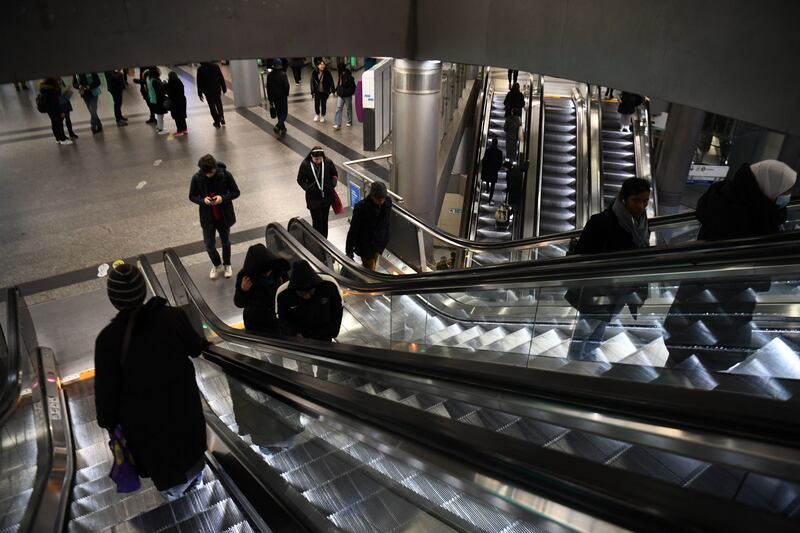 Stade de France is handy enough to commute to by underground and RER, but there were still stories of supporters being delayed by failed ticket checks. Photograph: Christophe Archambault/AFP