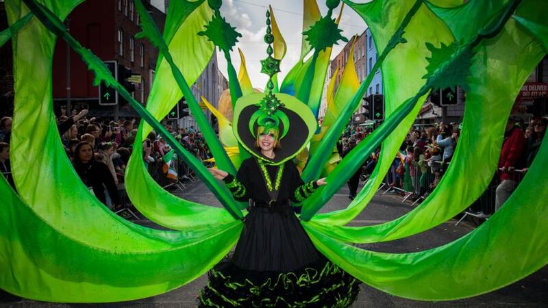 Participants in Limerick’s spring-themed event. Photograph: Alan Place/FusionShooters.