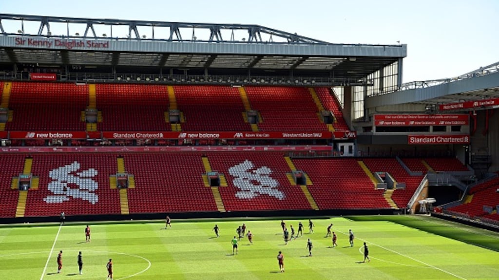 European and world champions Liverpool have been dominant at Anfield in recent seasons and they are two wins away from claiming the Premier League title. File photograph: Getty Images