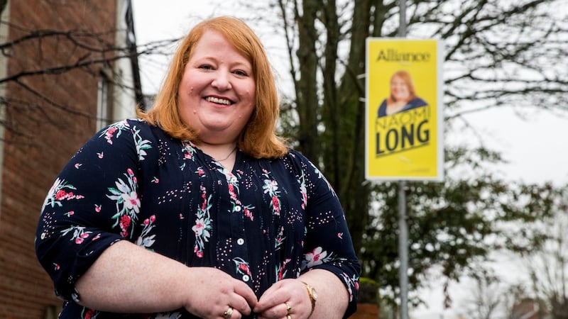 Naomi Long, leader of the Alliance party and Minister for Justice. Photograph: Liam McBurney/PA Wire
