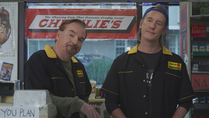 Jeff Anderson as Randal and Brian O'Halloran as Dante in Clerks III