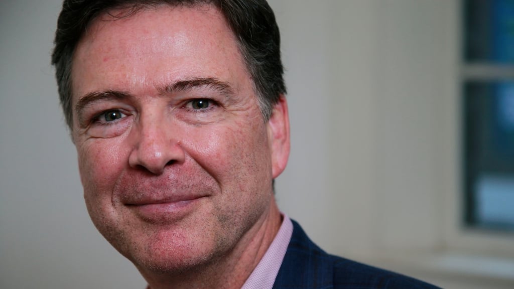 James Comey is in Ireland as part of the promotional tour for his book, A Higher Loyalty. Photograph: Nick Bradshaw