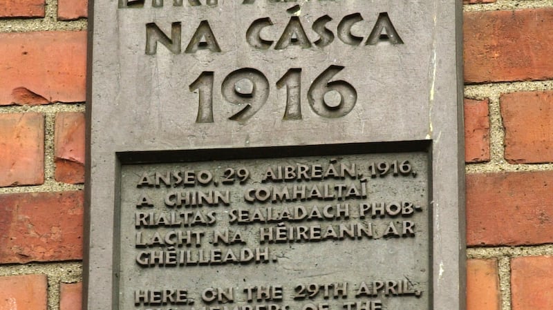 Commemorative plaque at 16 Moore Street where republicans decided to surrender towards the end of the 1916 Rising. Photograph: Frank Miller/The Irish Times