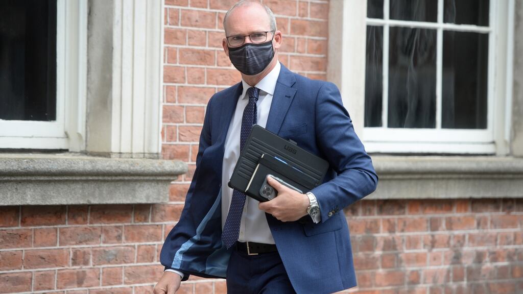 Minister for Foreign Affairs Simon Coveney: with Mairead McGuinness and Frances Fitzgerald, he is one of three potential candidates for the role of EU commissioner. Photograph: Dara Mac Dónaill