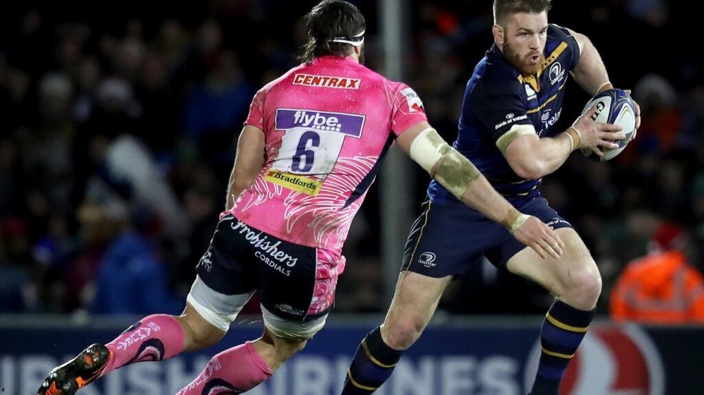 Sean O’Brien in action against Exeter Chiefs at Sandy Park.  “I know when I am fit that I can mix it with them all, so that’s what I need to be: fit.” Photograph: Tommy Dickson/Inpho