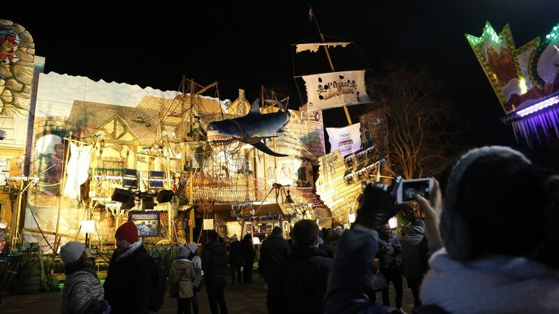 The Winter Wonderland attraction at Hyde Park in London. Photograph: Yunus Kaymaz/Anadolu Agency/Getty Images