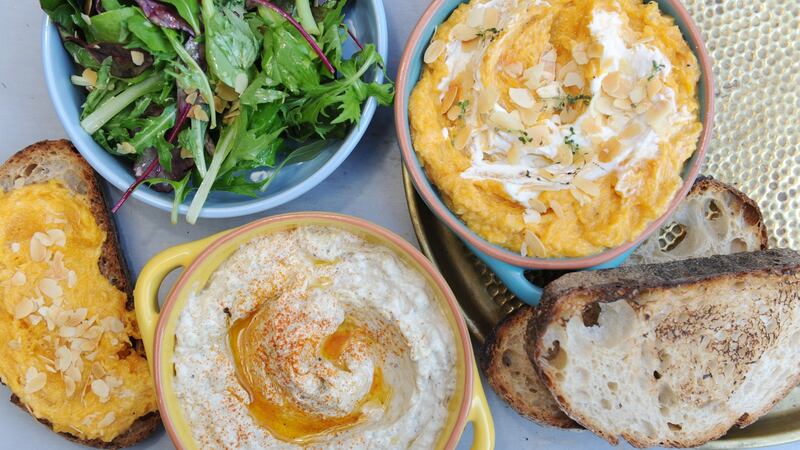 Baba ghanoush and roasted butternut squash spread from Tang