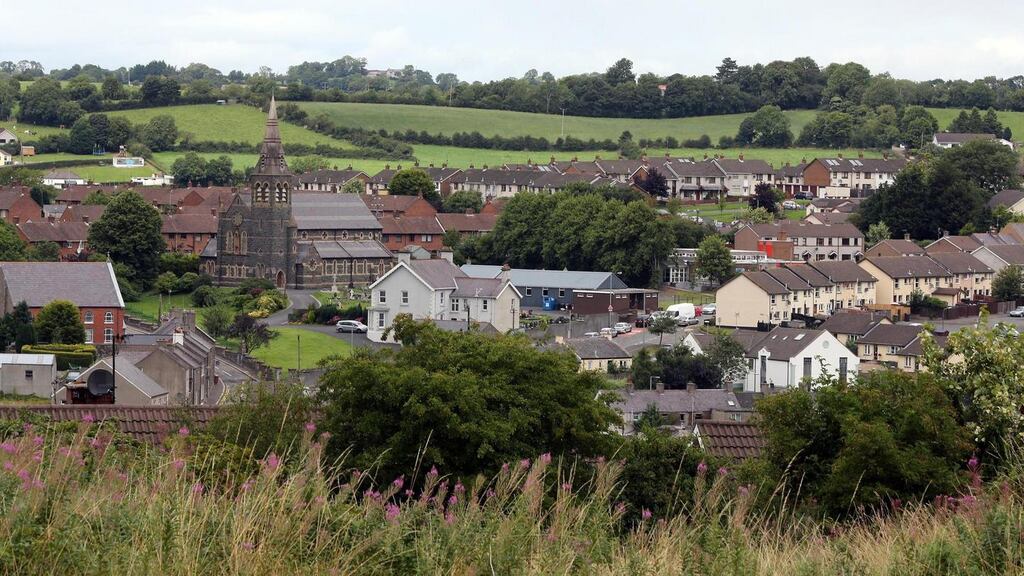 Dromore, Co Down, where Leslie Ross (66), was detained earlier before appearing in court charged with the murders of two former girlfriends. Photograph: Paul Faith/PA Wire