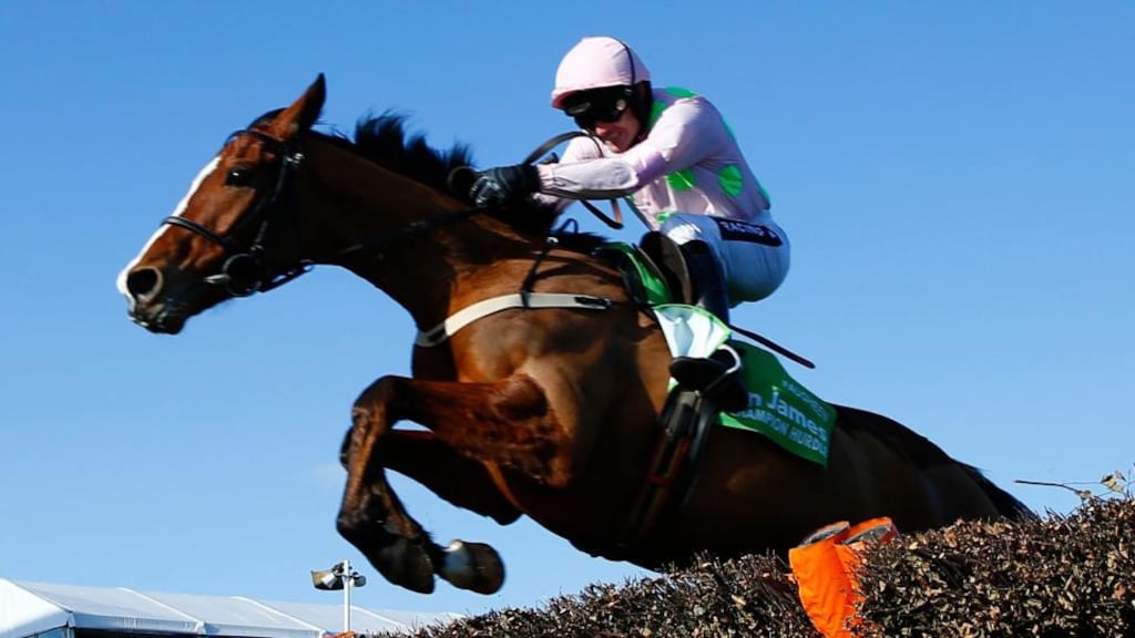 Faugheen ‘The Machine’ has been ruled out of the Cheltenham Festival. Photograph: Reuters/Eddie Keogh