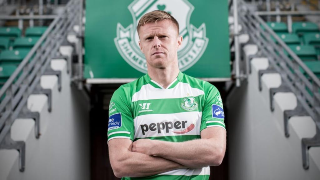 Damien Duff: “I feel good in training but I’ve trained only three times in seven months which is a bit risky so we’ll leave it to the manager and see how it goes.” Photograph: James Crombie/Inpho