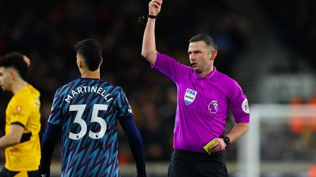 Arsenal took all three points despite seeing red once again, this time through Gabi Martinelli. Photograph: James Gill - Danehouse/Getty Images