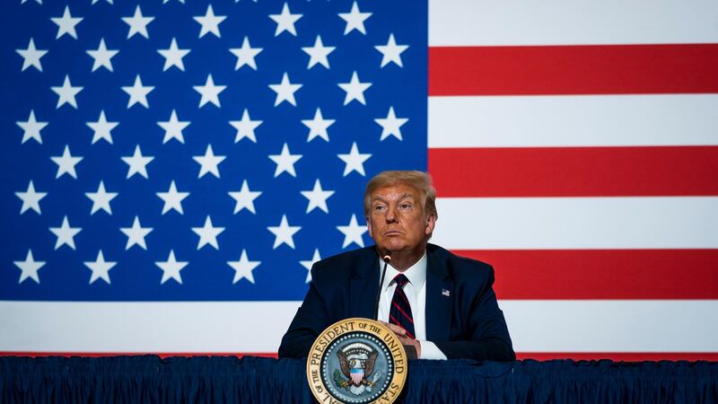 US pPesident Donald Trump during a discussion in Washington on July 30th. Photograph: Doug Mills/New York Times