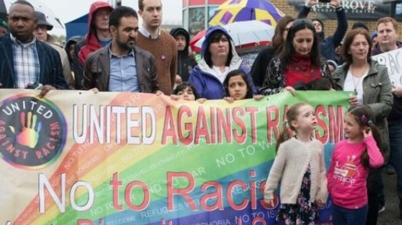 An anti-racism march in Rathfarnham in May. File photograph: Dave Meehan/The Irish Times