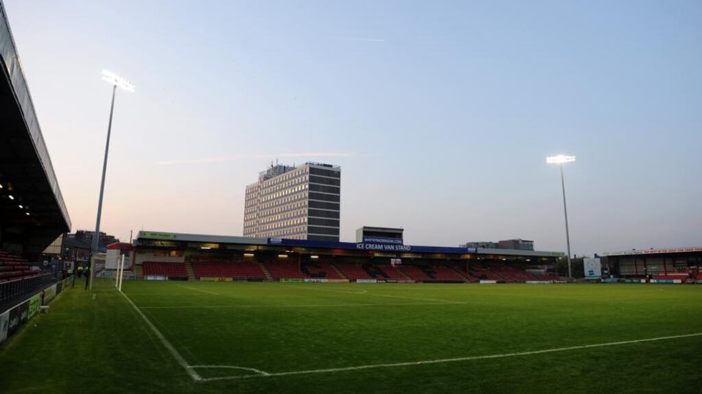 Port Vale hailed from Burslem in nearby Stoke, they had a decent travelling support, who filled most of the enclosures opposite, bizarrely named the Ice Cream Van Stand at Grest Road. Photograph: Chris Brunskill/Getty Images