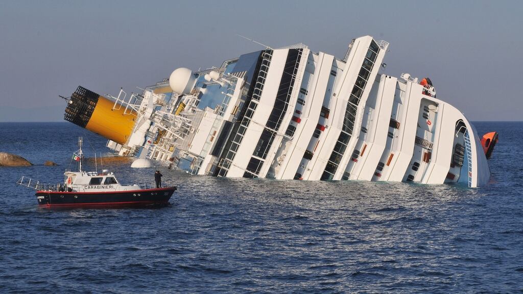 The cruise ship Costa Concordia lies stricken off the island of Giglio, on January 14th, 2012. File photograph: Laura Lezza/Getty Images