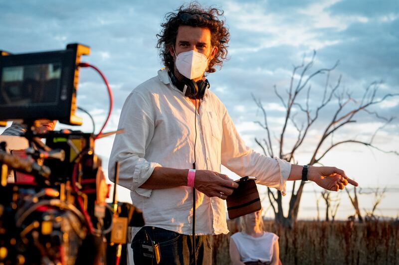 Foe: director Garth Davis during filming