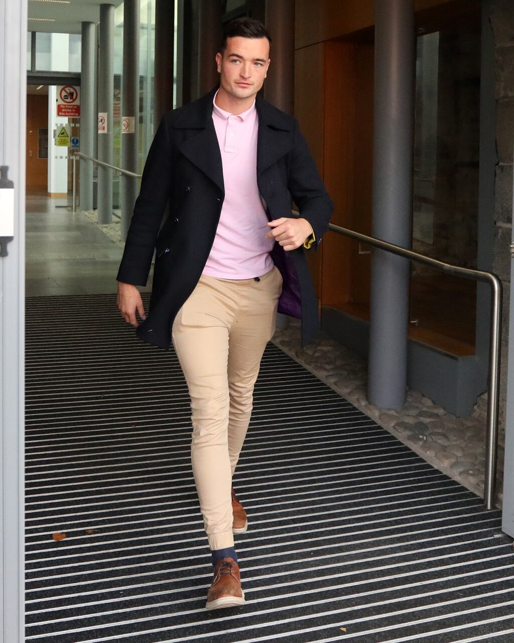 Kyle Hayes leaving Limerick Circuit Court after his case was adjourned to December. Photograph: Brendan Gleeson