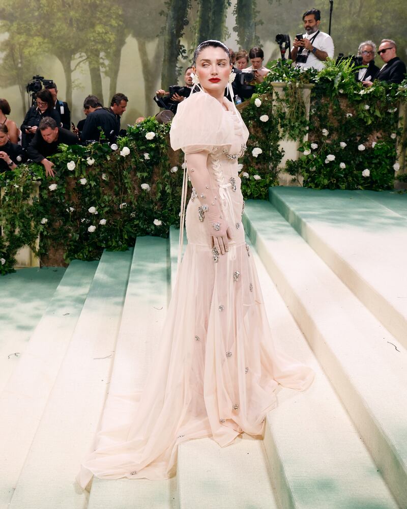 Eve Hewson wore a custom Simone Rocha dress. Photograph: Taylor Hill/Getty Images