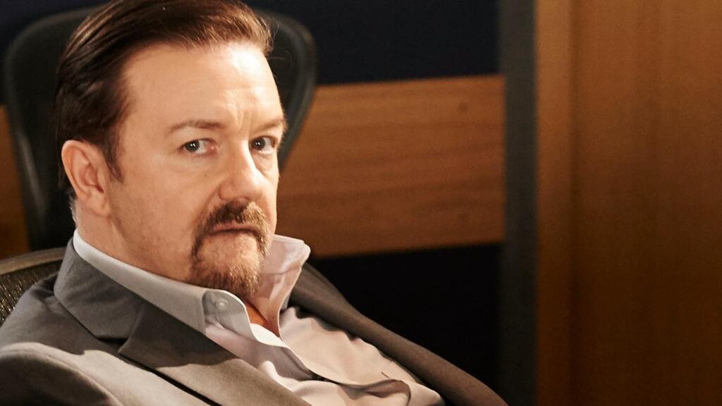 Ricky Gervais: “You can joke about whatever you like. And some people won’t like it and they will tell you they don’t like it . . . It’s a good system.” Photograph: Ray Burmiston/Entertainment One/PA