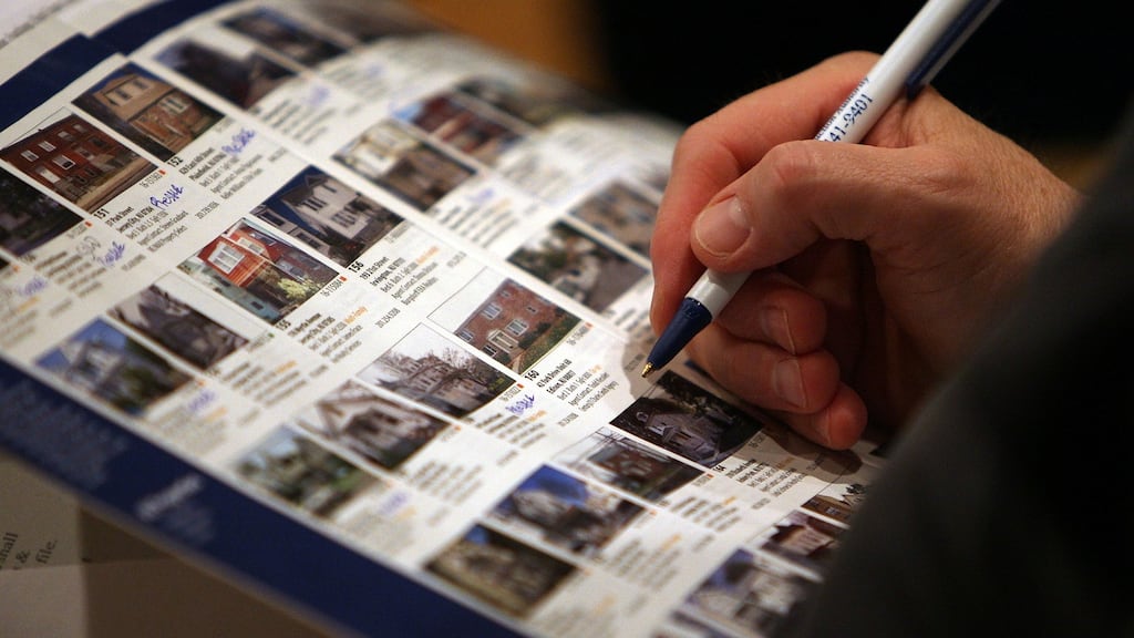 For sale, again: when a ‘sale-agreed’ deal falls through, there is no obligation on agent or vendor to revert to the bid made by the underbidder (the second-best bid), and indeed the asking price may even rise or the sale be called off. Photograph: Spencer Platt/Getty Images