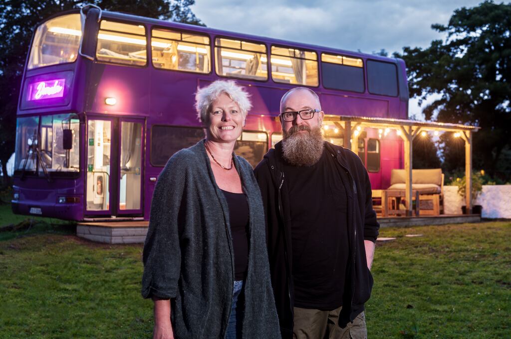 Dervla bus: Ellie O'Byrne and her partner Mark. Colin Shanahan/DigiCol Photography