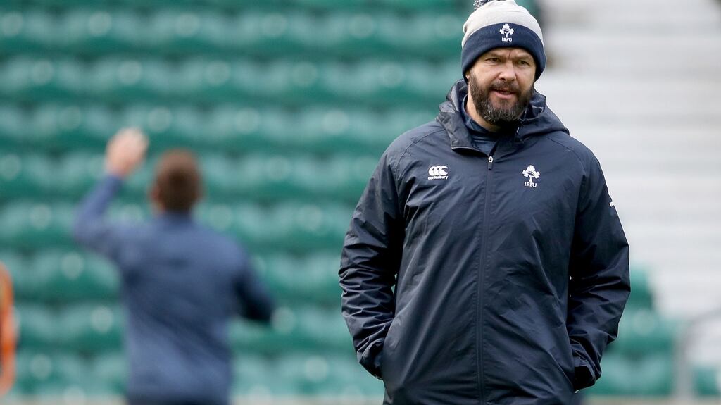 Andy Farrell is relishing the return of the Six Nations later this year. Photograph: Dan Sheridan/Inpho