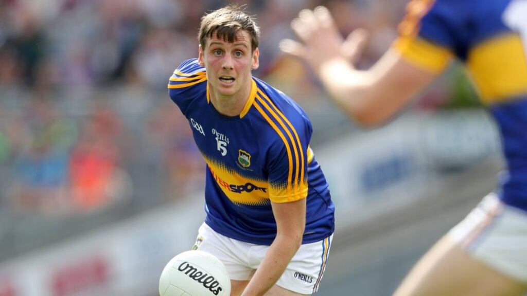 Conor Sweeney scored seven points in Tipperary’s win over Laois at O’Moore Park. Photograph: Ryan Byrne/Inpho