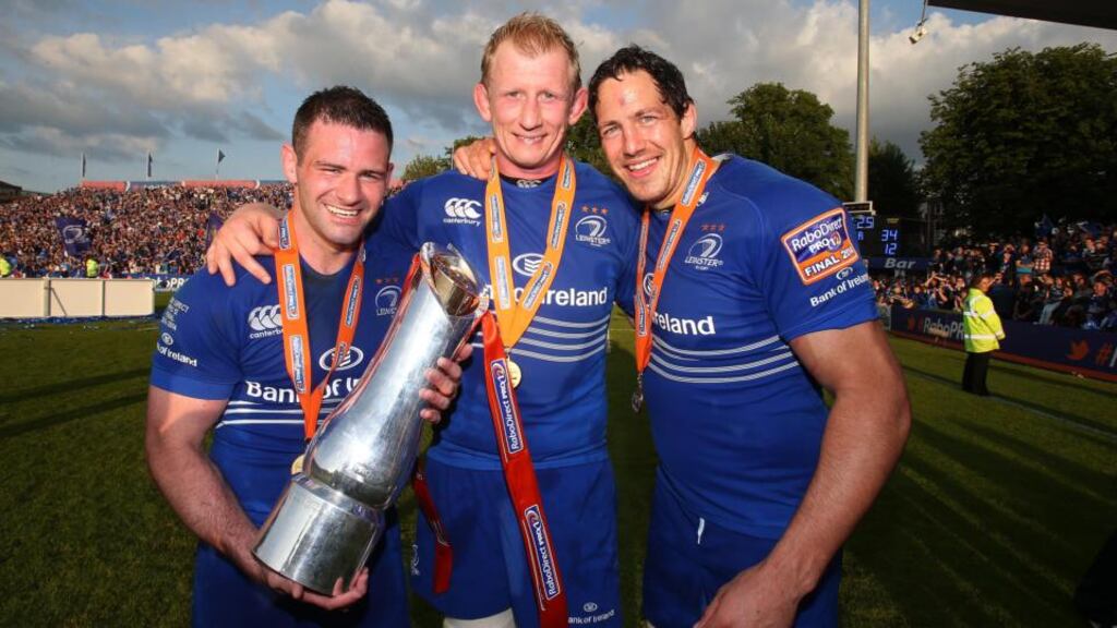 Leinster’s  Mike McCarthy (right) is out of the Emerging Ireland squad. Photograph: Dan Sheridan/Inpho