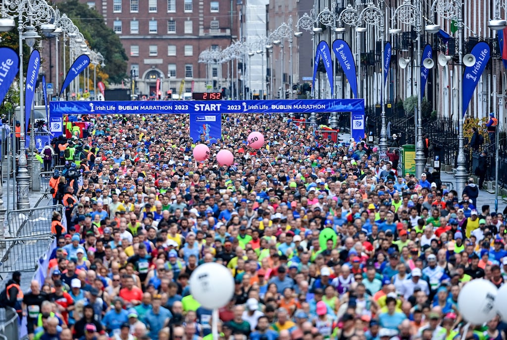 This year’s Dublin Marathon is once again a 22,500-entry sell-out. Photograph: Sam Barnes/Sportsfile
