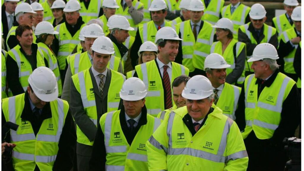 Former taoiseach Bertie Ahern TD at a special ceremony to mark the commencement of construction at Adamstown in west Dublin. Photograph: Bryan O’Brien/The Irish Times