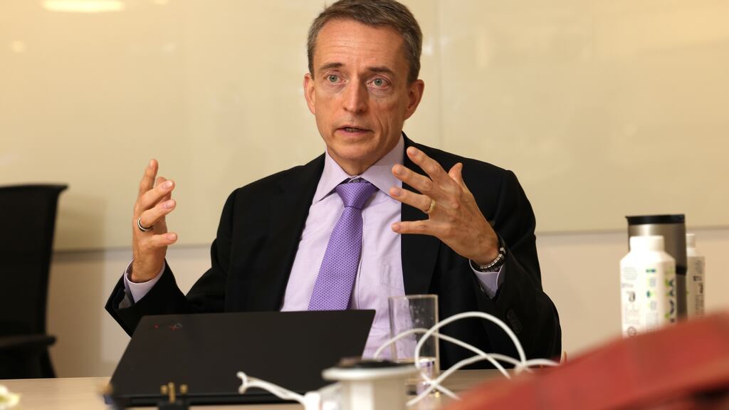 Intel chief executive Pat Gelsinger said a key advantage for Ireland in landing the investment is the company’s long relationship with the country. Photograph: Dara Mac Dónaill