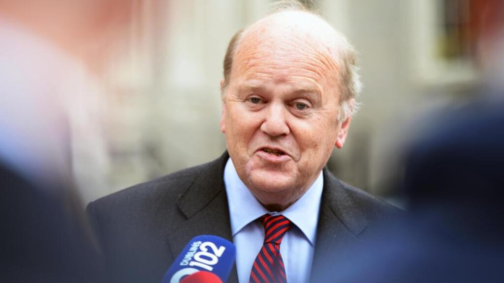 Minister for Finance Michael Noonan: said he expected the State’s debt to fall below 100 per cent of GDP by 2020, bringing Ireland close to the European average. Photograph: Eric Luke