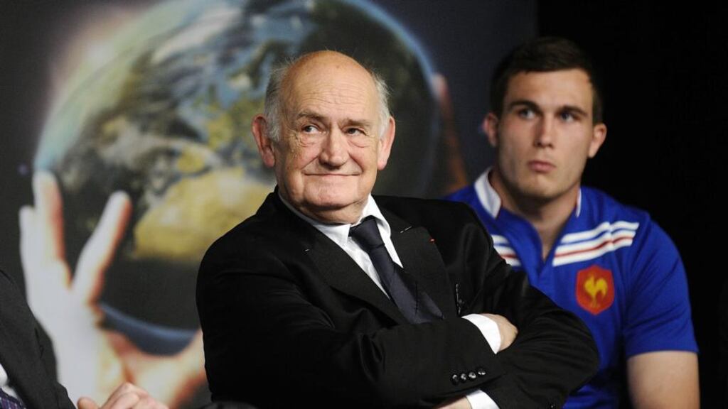 The president of the French Rugby Federation Pierre Camou stormed out of meeting.