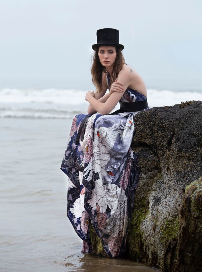 'I try to do pieces that are loose fitting because bodies change over the years, so I try to make my designs as versatile as possible', she says