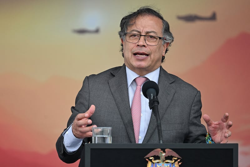 Colombian president Gustavo Petro, a former guerrilla, promised 'total peace' when he was sworn in last year. Photograph: Raul Arboleda/AFP via Getty Images