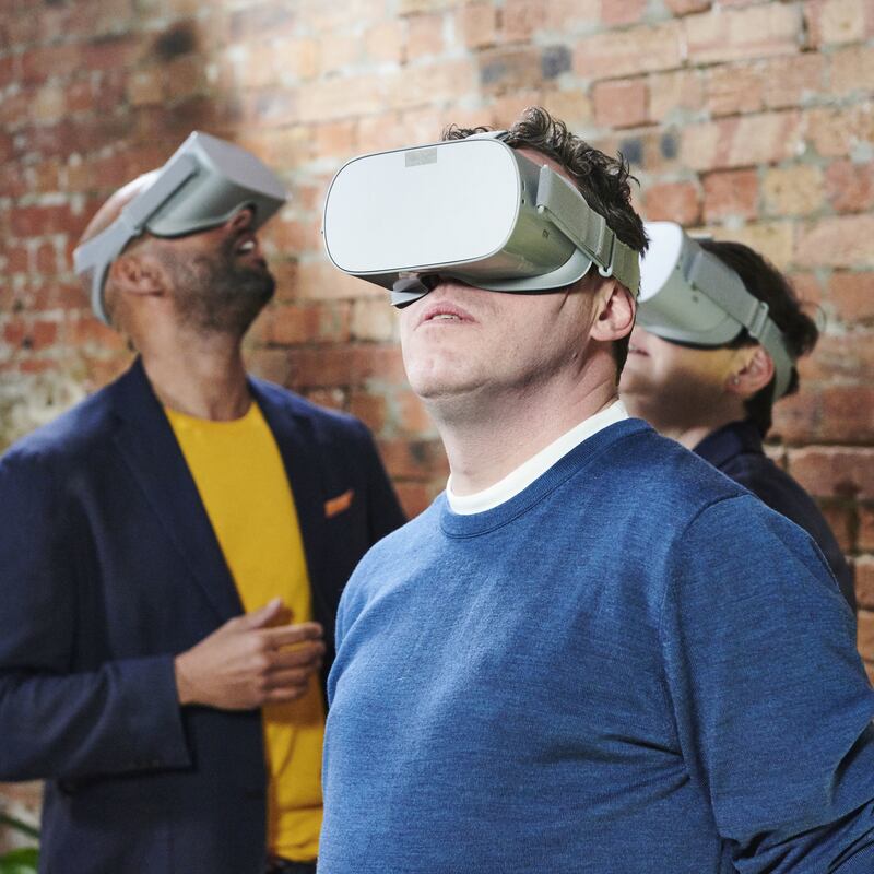 On Your Home Made Perfect, the possible designs are shown to the owners via virtual-reality headsets. Photograph: Remarkable/BBC