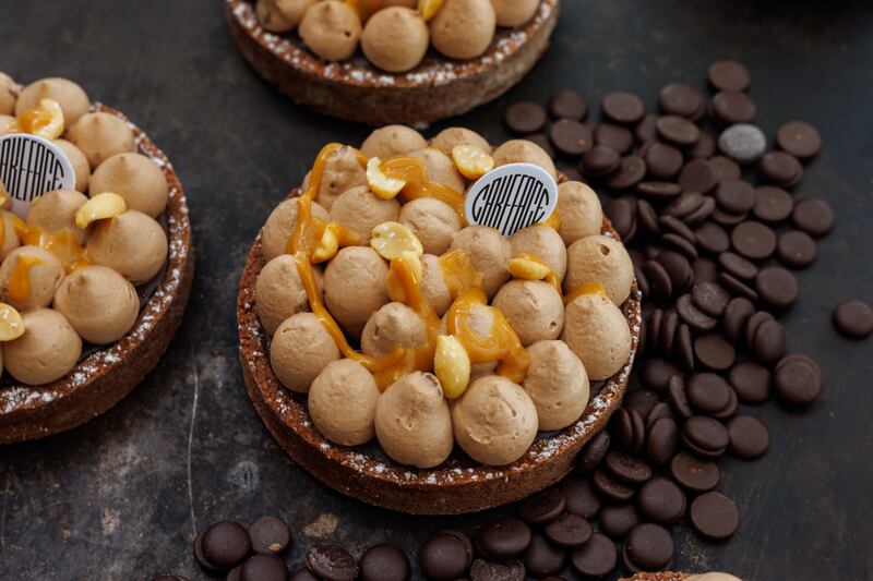 Laura Gannon's Cakeface Decadent Dark Chocolate Tart, at Cakeface Patisserie in Kilkenny. Photograph: Dylan Vaughan