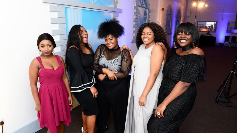 Recipients  Michelle Tshuma, Noheemot Kadiri, Trish Sefu, Tracy Sefu and Mimmie Malaba. Photograph: Cyril Byrne