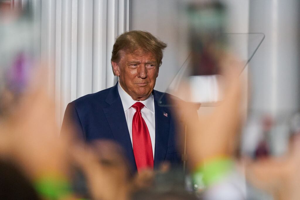 Former US president Donald Trump is hoovering up media attention - for all the wrong reasons. Photograph: Bing Guan/Bloomberg