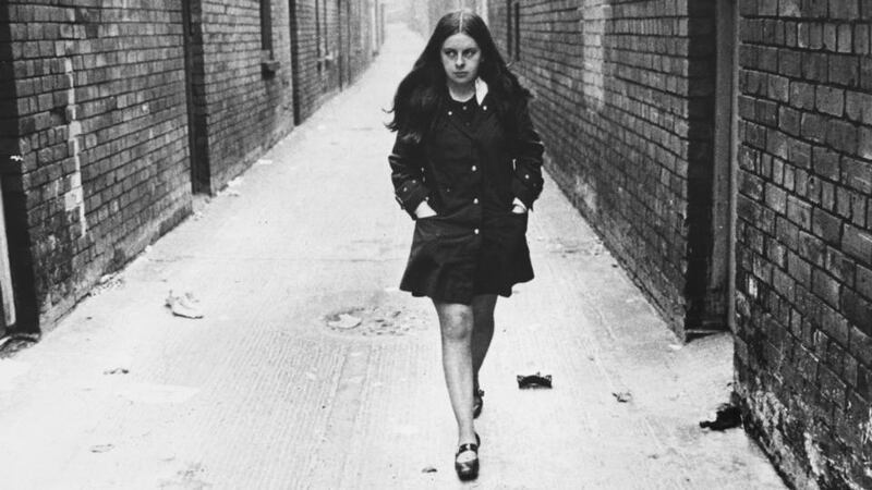 While the mini skirt in Britain was personified by Twiggy, Ireland had a very different mini-embodiment. A young civil rights campaigner called Bernadette Devlin was busy wielding a loudhailer and a banner