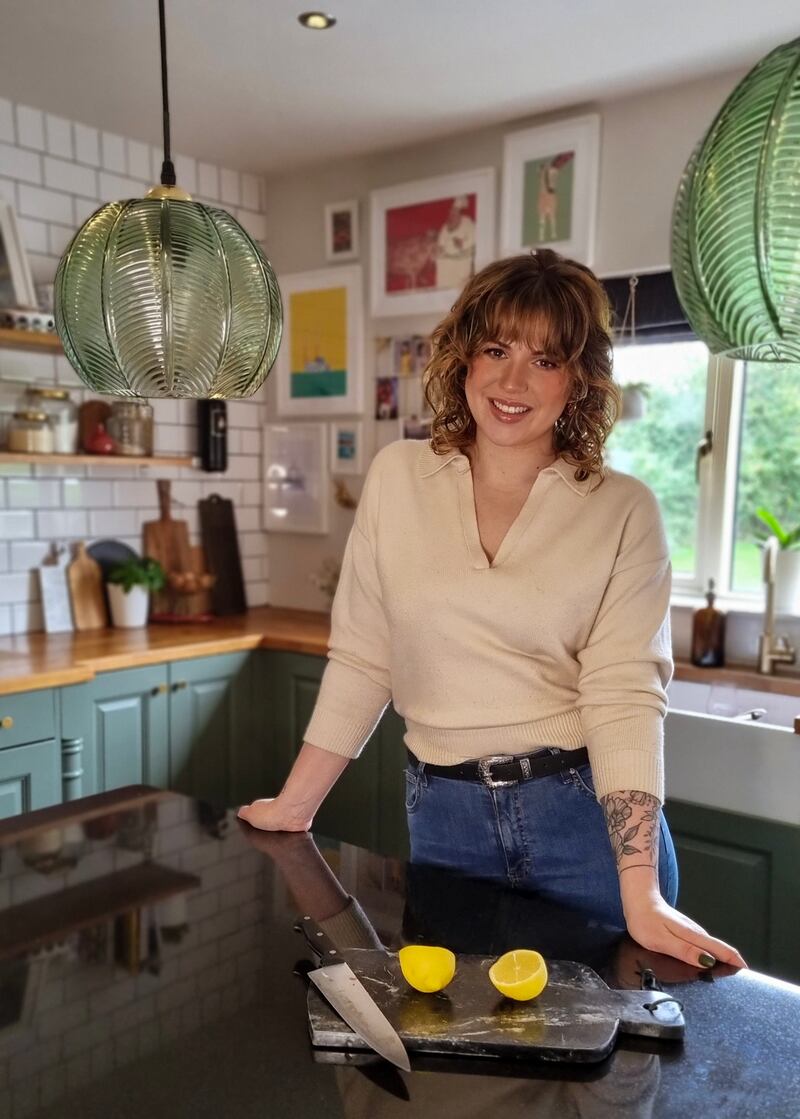 Alanna Monks says her black marble chopping board is the ideal size, shape and weight for serving charcuterie