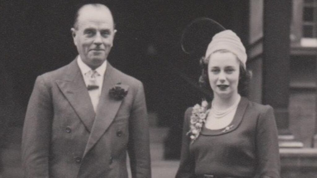 Anne Cronin’s parents on their wedding day
