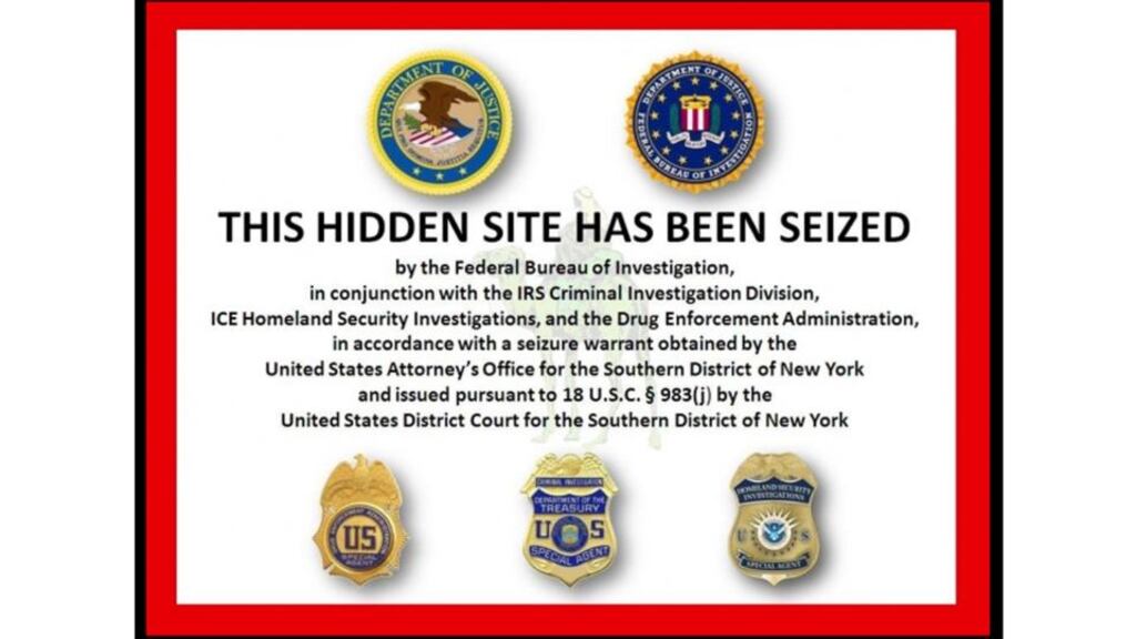 A darknet site seized by the Federal Bureau of Investigation in the United States