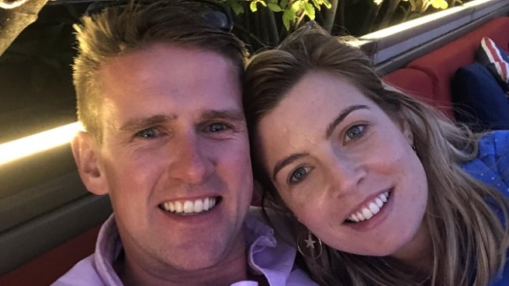 Andy Creevy and his wife Louise, who was ‘charismatic, a bit of a messer and had an incredible smile’.