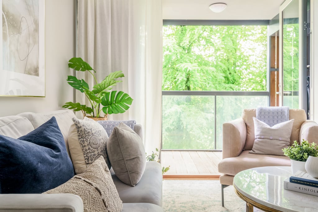 Interior architect Aoife Tobin's revamped living room