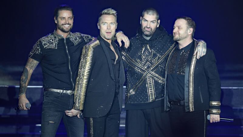 Boyzone: They will play their final concert tonight in Dublin’s 3arena. Photograph: Niall Carson/PA Wire